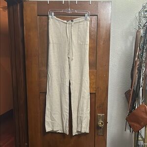 Striped Cream Men's Pants